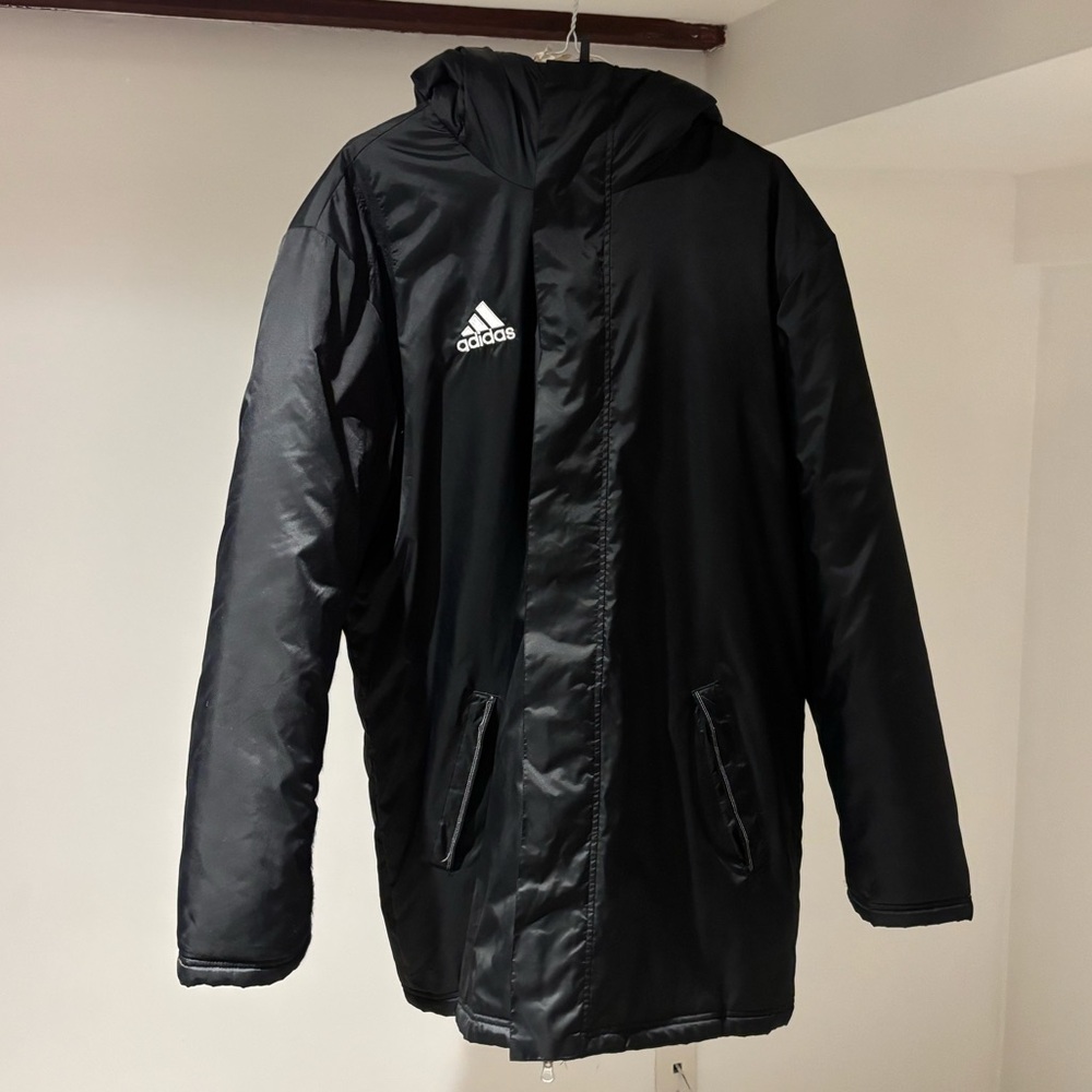 adidas Black Hooded Coat